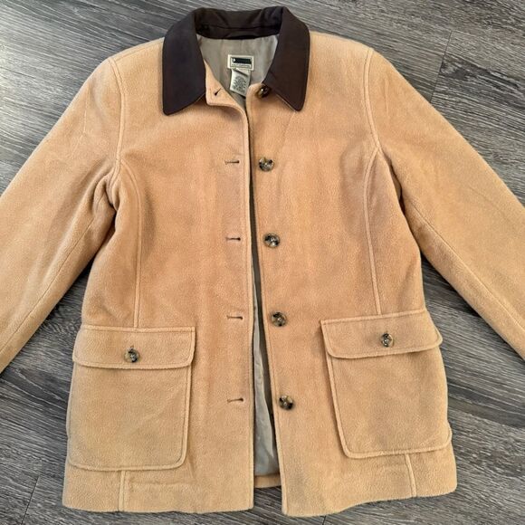 L.L Bean Vintage Wool Blend Barn Coat - Picture 3 of 8